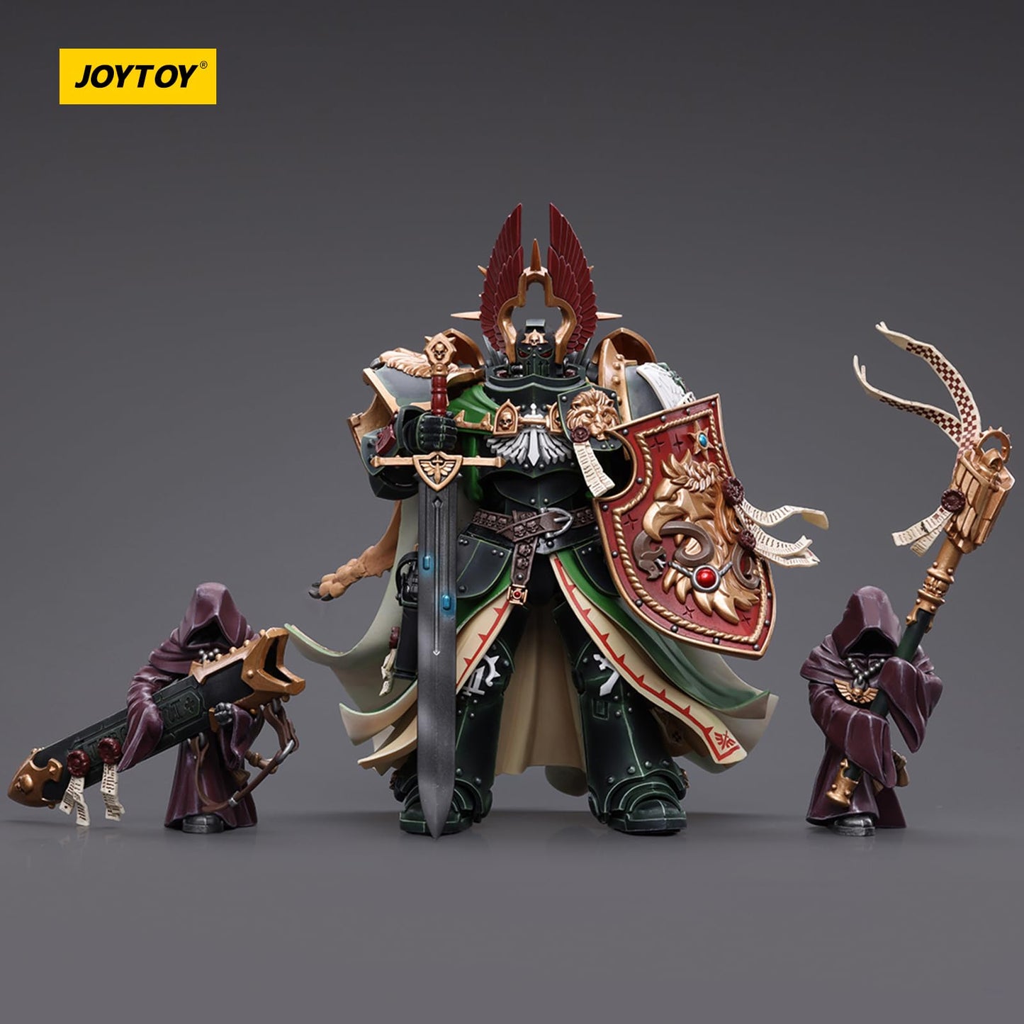 Joytoy Warhammer 40K Dark Angels, Dark Angels Primarch Lion Eljonson 1/18 Action Figure Model
