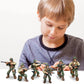 MEIEST 6 PCS Mini WWII Soldier Military Action Figures  Army Model Building Block Toys with Multiple Military  Accessories Party Favors Set for Kids (US Army)