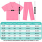 Mizzuco Doctor Costume For Kids,Toddler Nurse Scrubs Halloween Dress Up Cosplay For Boys Girls 3-12 Years (Pink, S-110Cm/3-4Yrs)