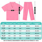 Mizzuco Doctor Costume For Kids,Toddler Nurse Scrubs Halloween Dress Up Cosplay For Boys Girls 3-12 Years (Pink, M-120Cm/4-5Yrs)