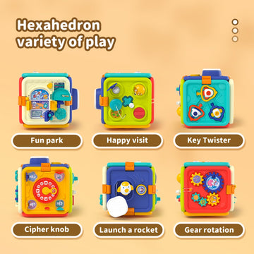 Wiibaaho Montessori Toys For 1 Year Old Boy And Girl, Busy Board Toddler Toys Age 1-2, Baby Toys 12-18 Months Educational Sensor