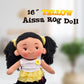 Linzy Plush 16' Yellow Aissa Rag Doll For Girls, Soft Plush Rag Doll, Sleeping Cuddle Buddy For Toddlers, Infants And Babies, Muñecas De Trapo Para Niña, First Doll For Kids, Safe For All Ages
