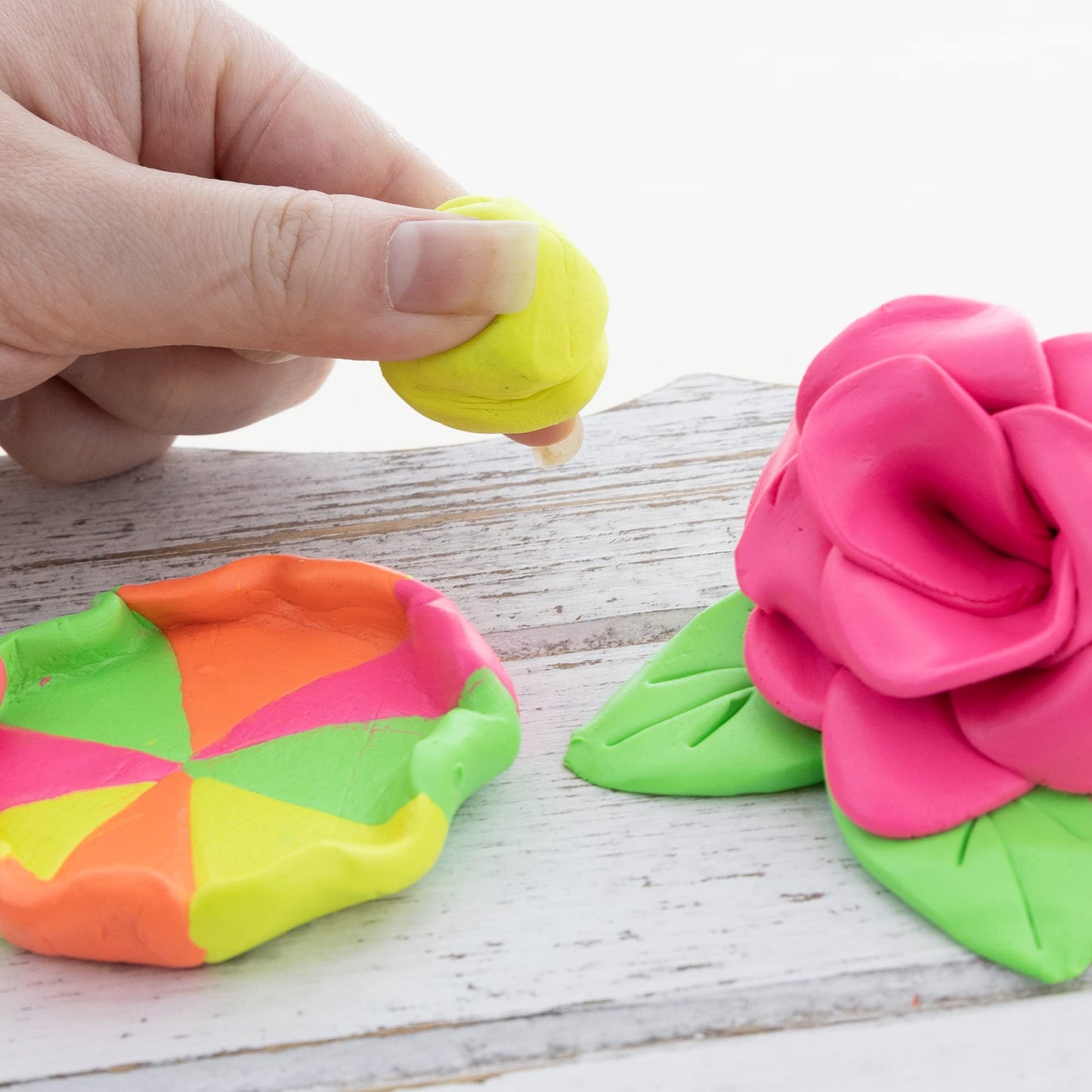 BAZIC Modeling Clay Neon Color 1 LB, Modeling Dough Non Toxic Gift for Artist Kids, Bulk for Classroom, 4-Pack