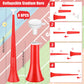 Jenaai 24 Pcs School Spirit Items Collapsible Stadium Horn Hand Clappers Metal Cowbells Team Cheering Spirit Accessories Noisema