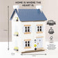 Le Toy Van Wooden Sky Doll House - 2 Storey with Attic, White, Small, Model H127, Ideal for Ages 3+