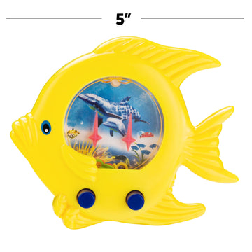 Fish Water Ring Toss Toy - (Pack Of 12) Water Ring Game Handheld Retro Game Pocket Travel Toys For Car Game Road Trip Activities