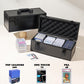 Azamou Toploaders Storage Box Fits 3'' X 4'' 35Pt Rigid Card,Trading Cards, Sports Cards,Graded Card , With3 Sponge Partition (H
