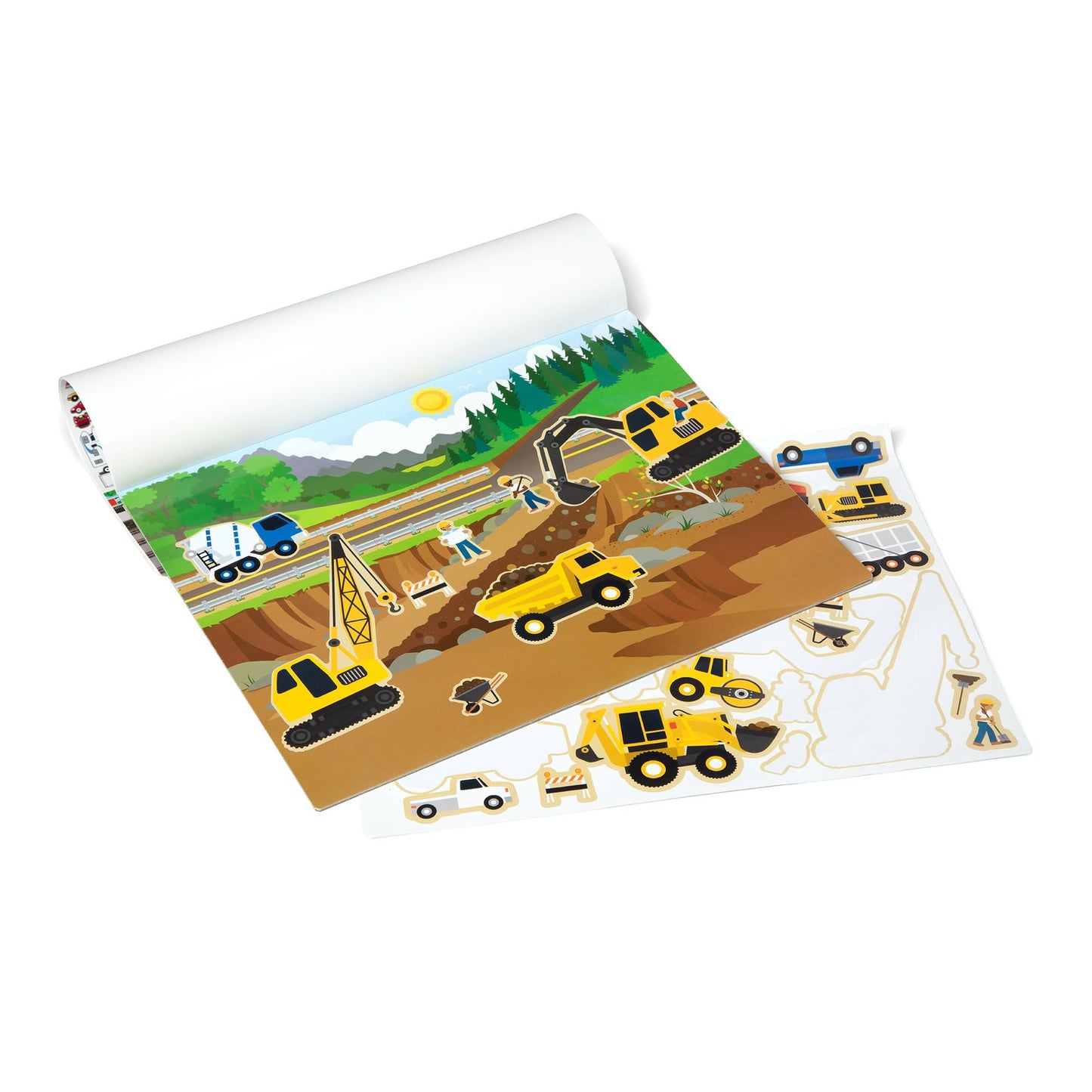 Melissa & Doug Reusable Sticker Pad: Vehicles - 165+ Reusable Stickers