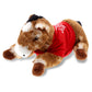 DolliBu I Love You Valentine Plush Lying Brown Horse - Cute Stuffed Animal with Red Shirt and Name Personalization Gift for Valentines Day  Birthday  Anniversary  Romantic Date - 10.5 Inches