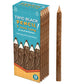 BSIRI Black Pencils Wood Pack of 12 in 7 Inch Tree Bark Wooden Favors in Rustic Twig Pencils Unique Gifts Camping Lumberjack Dec