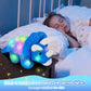 Glow Guards LED Triceratops Plush Toy - 16'' Blue Dinosaur with Night Lights & Lullaby for Kids and Toddlers