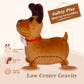 INPANY Bouncy Dog Hopper Toy - Plush Medium Ride-On for Toddlers, Brown Rubber, Ideal Birthday Gift for 2-4 Year Olds