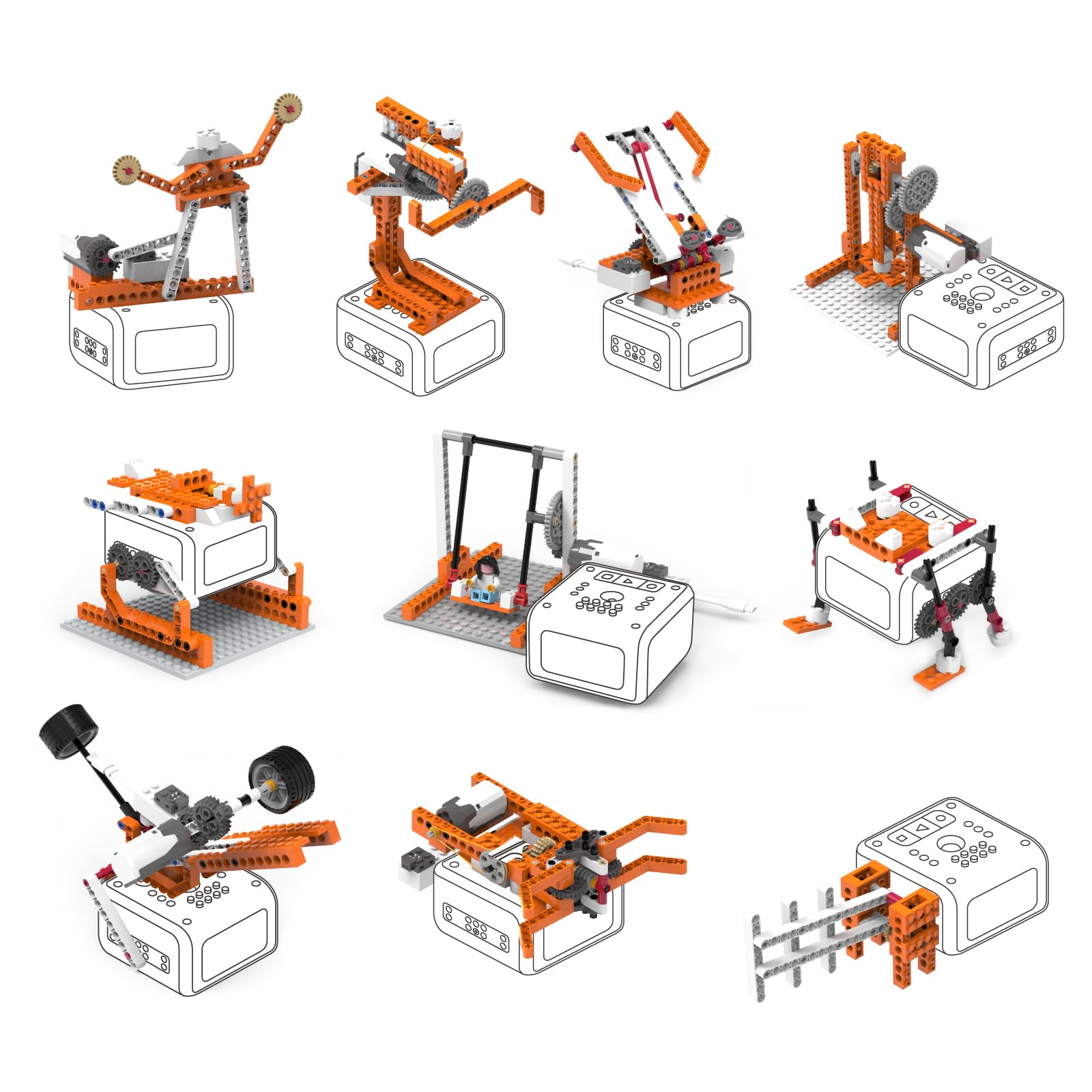 Matatalab Creator Kit, Add-On Pack For Vincibot Coding Robot, 434+ Building Blocks Stem Educational Kit With 20 Building Cases,