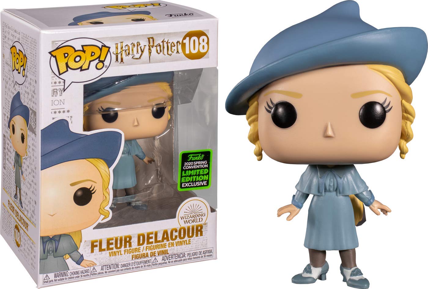 Funko Pop! Harry Potter - Fleur Delacour (Beauxbaton Blue Outfit) Eccc 2020 Shared Exclusive, 3 3/4''