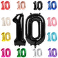 10 Balloon Number, Black Number 10Th Birthday Balloons 40 Inch, 10 Years Old Black Birthday Decorations For Boys Girls, 10Th Ann