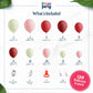 House Of Party Pink And Green Balloon Garland Kit 120 Pcs - Mint, Red And Pink Balloons Arch For Graduation, Wedding, Gender Rev