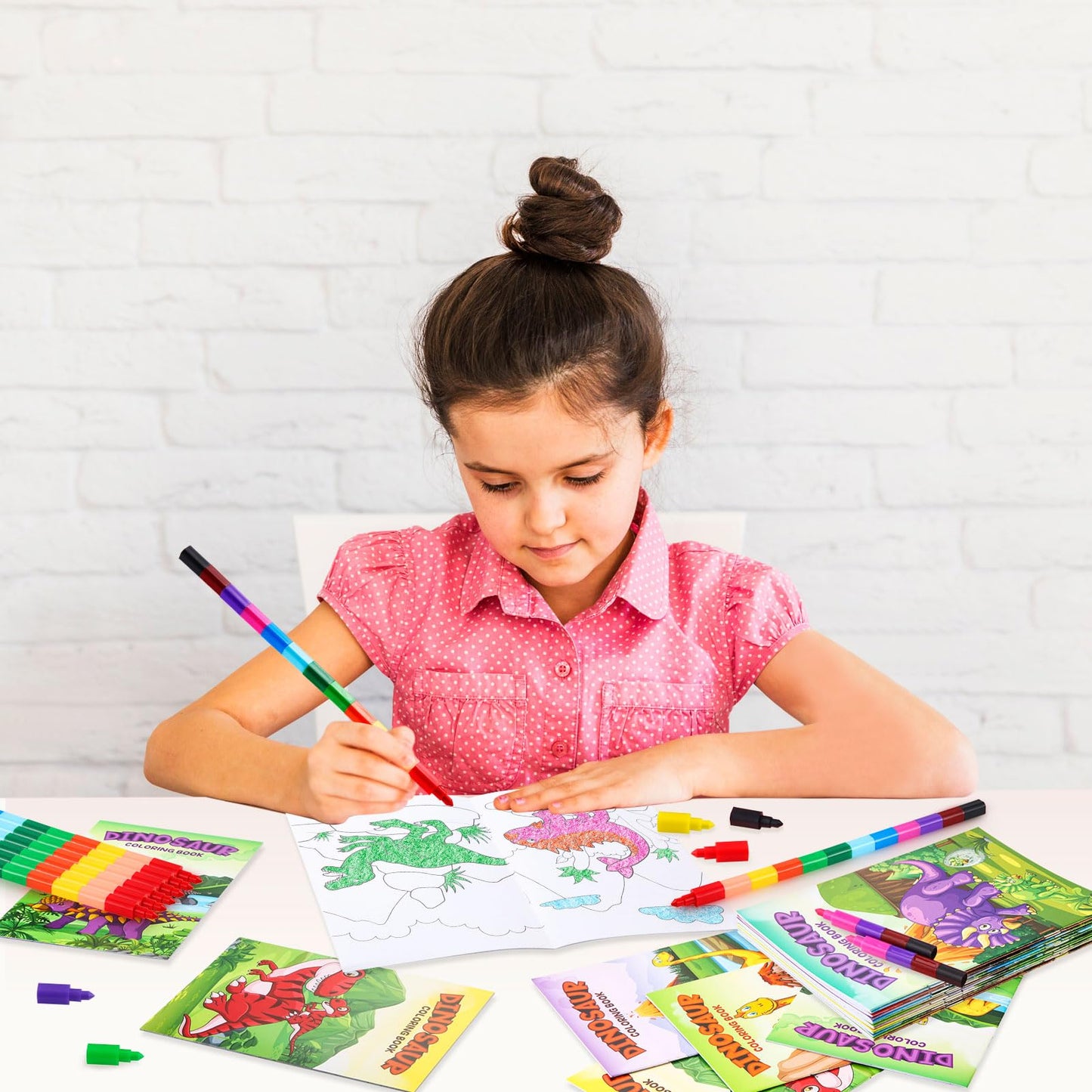 24 Pcs Dinosaur Mini Coloring Books Party Favors Dino Birthday Decor Drawing Small Books Bulk For Kids Boy Girl Dinosaur Jurassi