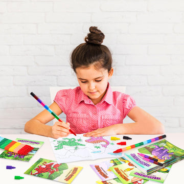 24 Pcs Dinosaur Mini Coloring Books Party Favors Dino Birthday Decor Drawing Small Books Bulk For Kids Boy Girl Dinosaur Jurassi