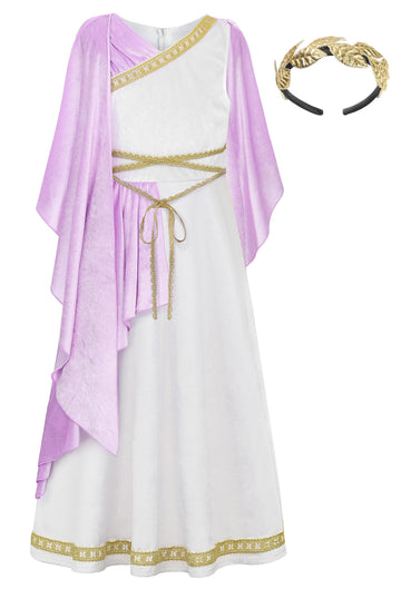 Relibeauty Kids Greek Goddess Gostume Girls,4T-4/110