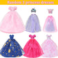 60pcs Doll Clothes and Accessories Fashion Dress Wedding Gowns  Daily Tops Pants Outfits Jumpsuit Swimsuits Bikini  10 Mini Dresses Skirts  Shoes Hangers Dollhouse Accessories for 11.5 inch Girl Doll