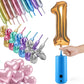 Electric Magic Balloon Pump, Electric Air Inflator Party Air Blower Pump With 1 Nozzle 1 Balloon Cutter And 10 Pcs Long Balloons