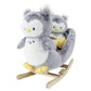 Soft Landing | Darling Duos | 2-Piece Plush & Joyride Character Rocker Bundle - Grey Owl