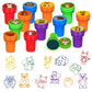Cinrobiye 24 PCS Woodland Animals Party Stampers,Forest Creatures Birthday Favors for Boys Girls, Classroom Rewards, Carnival Pr