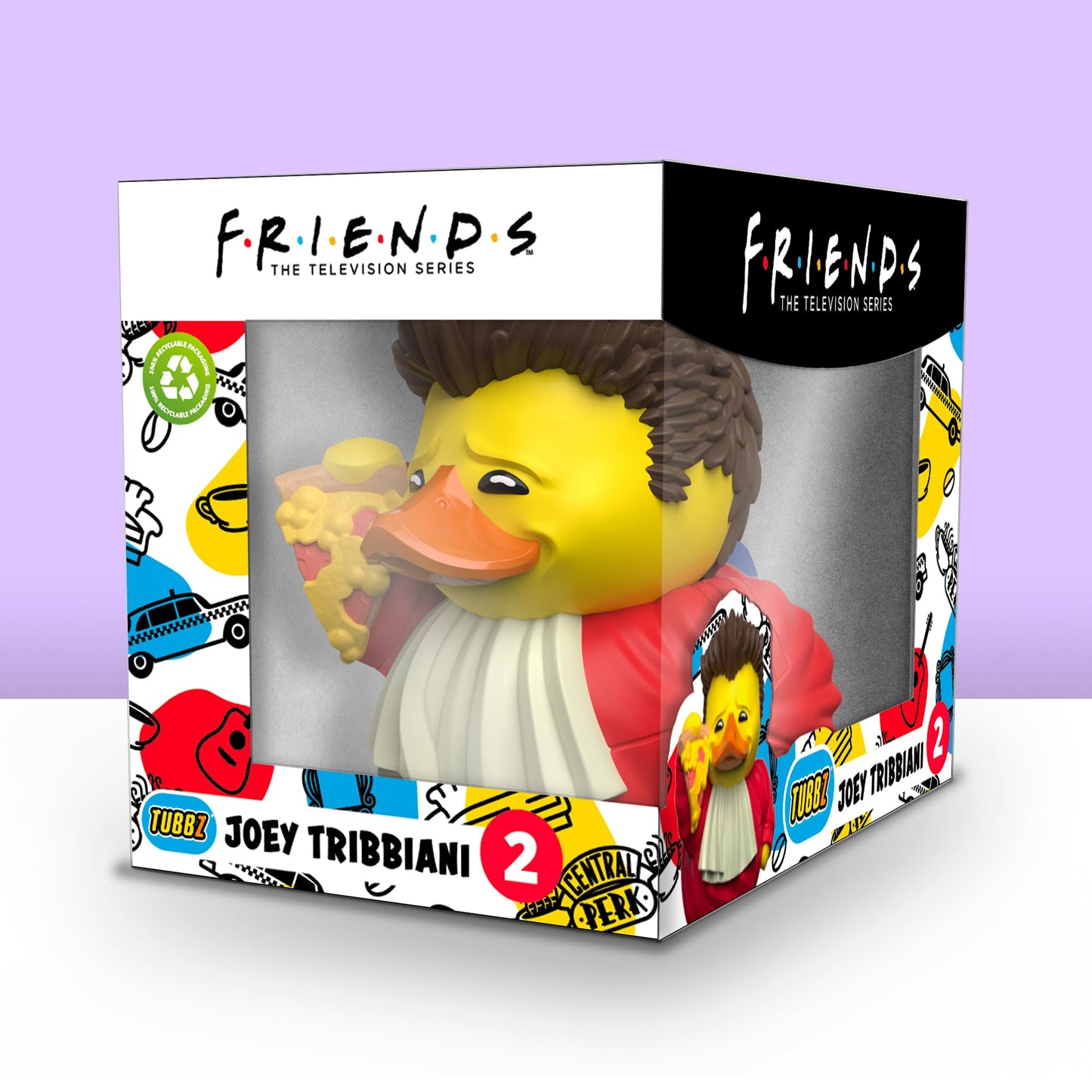 TUBBZ Boxed Edition Joey Tribbiani Collectible Vinyl Rubber Duck Figure - Official Friends Merchandise - Movies & TV