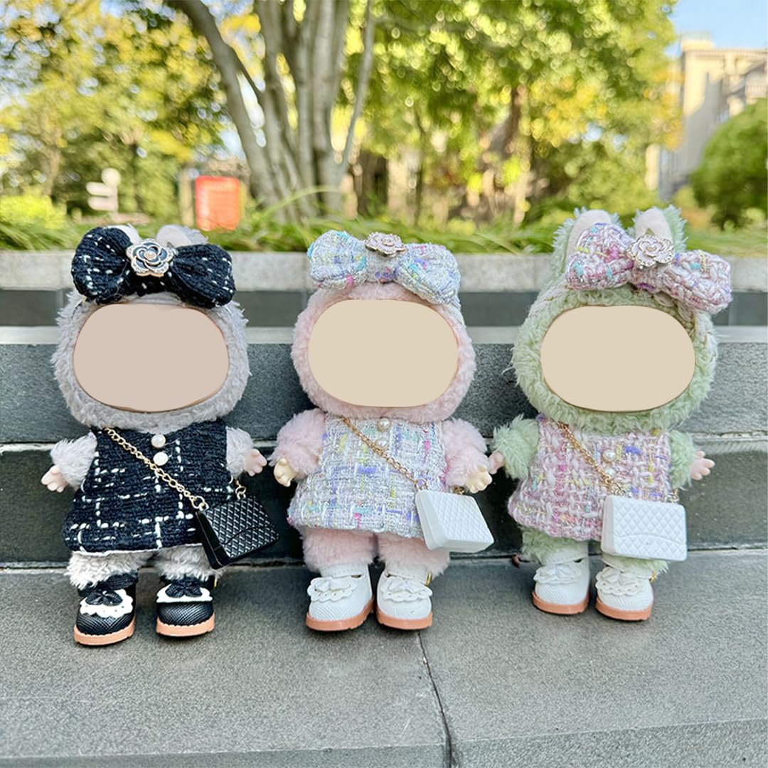 17cm Doll Clothes -17cm Doll Outfit,Chic Style Set for Dolls, Doll Clothes Suitable for Dolls Accessories,Shoes + 1 Clothes + 1