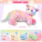 Skylety Nurturing Cat Stuffed Animal With 4 Plush Kittens, Cat Baby Stuffed For Girls And Boys Plushy Mommy Kitty With Baby Kittens For Birthday Party Favors Gifts(Led Style)