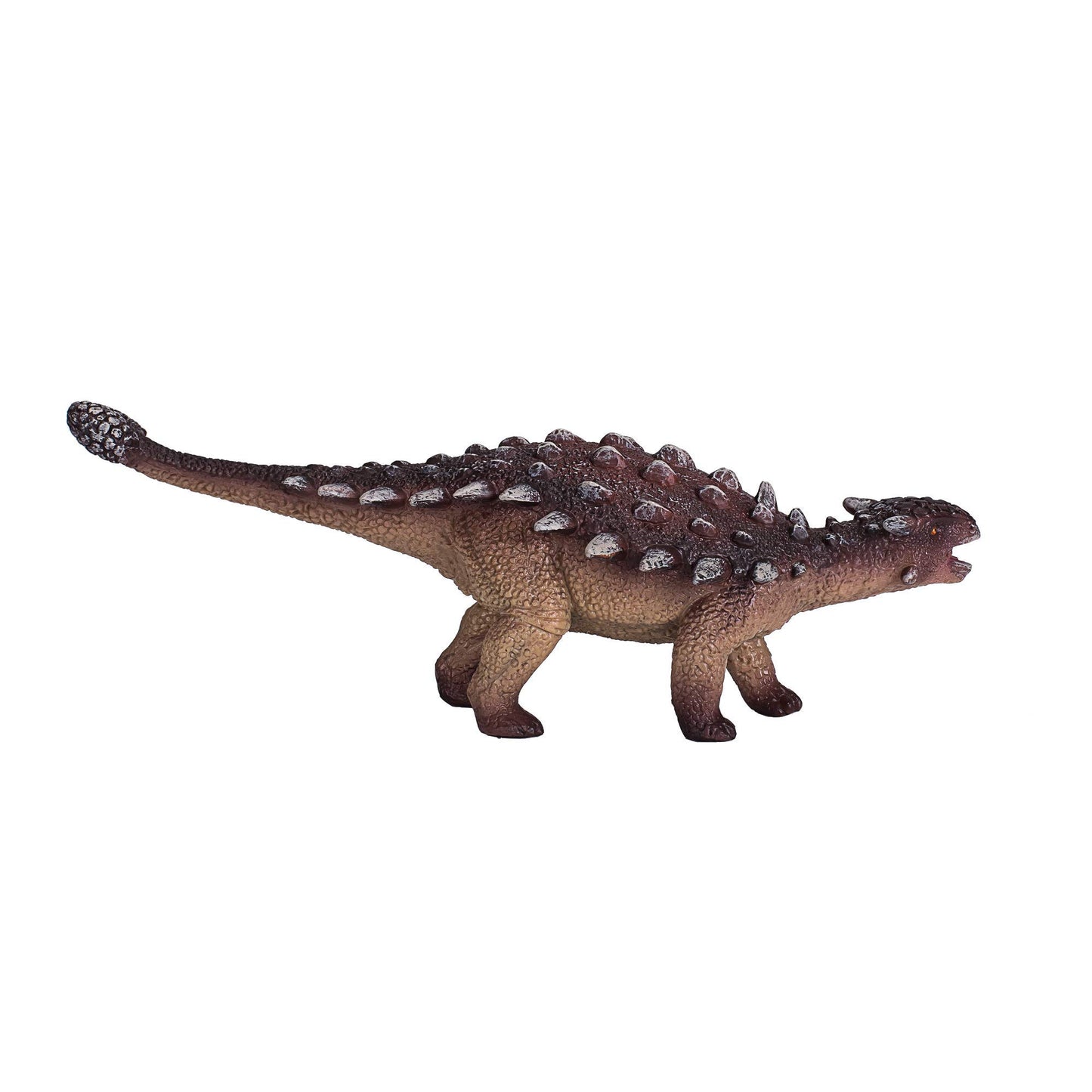 Mojo Ankylosaurus Realistic Dinosaur Hand Painted Toy Figurine, Brown