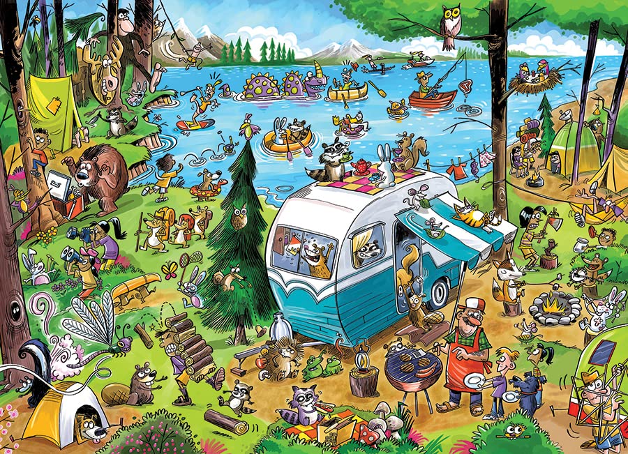 Cobble Hill 350 Piece Puzzle - Call of The Wild - Cardboard, 26.625" x 19.25", Model 47024, Sample Poster Included