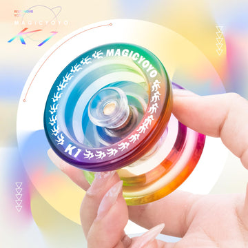 Magicyoyo Responsive Yoyo K1-Plus For Kids Beginners With Yoyo Storage Bag + 12 Yoyo Strings And Yo-Yo Glove Gift (Blue Pink Yel