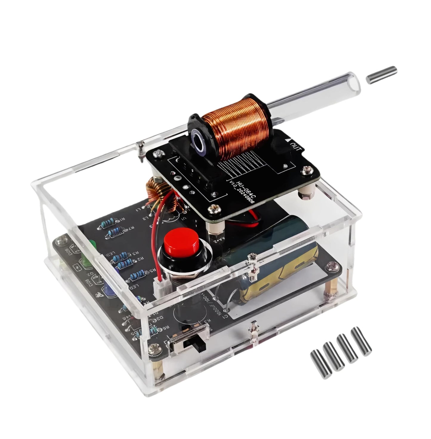 STEM Projects DIY Toys Soldering Practice Kit  Electric Magnetic Transmitter Educational Electronics Kit  Mini DIY Shooting Game Toy Gift for Teens Boys Girls