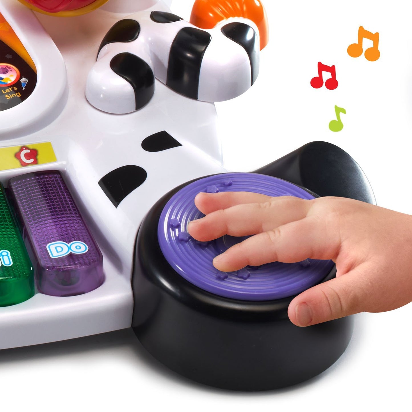 VTech Zoo Jamz Piano - White, Plastic, Model 80-179101 - Frustration Free Packaging