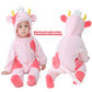 Tonwhar Kid'S And Toddler'S Costume Baby Animal Outfit Baby Boys' Girls' One-Piece Rompers Jumpsuit(3-4T,Pink Cow)