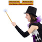 Skeleteen Light Up Magic Wand - Plastic Witch & Wizard Wand with Lights & Sounds - One Size - Natural - Model SK-175