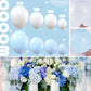 Partywoo Blue And White Balloons, 138 Pcs Pastel Blue And White Balloons Different Sizes Pack Of 18 Inch 12 Inch 10 Inch 5 Inch For Balloon Garland Or Arch As Birthday Decorations, Party Decorations
