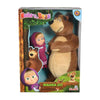 Masha And The Bear Play Set Set By Fratelli (12Cm Masha Doll With 25Cm Plush Bear Set)
