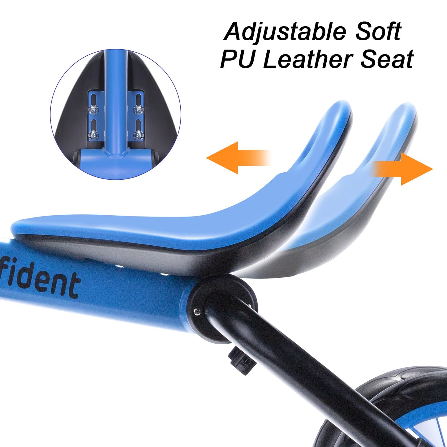 YGJT 4 in 1 Tricycle for Toddlers Age 2-5, Folding Toddler Bike Kids Trike Tricycles with Adjustable Seat and Removable Pedal, B