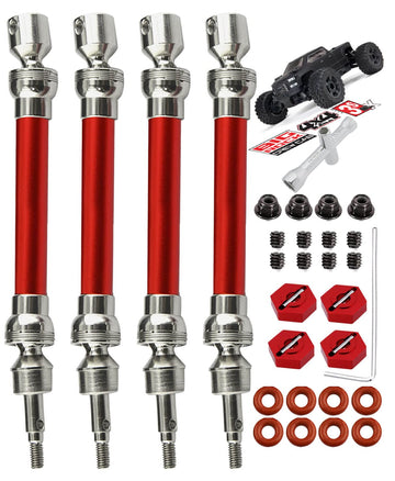 RCMYou Drive Shaft CVD Axles for 1/10 Arrma Big Rock V3 3S BLX 4x4 4WD,4Pcs RC Upgrades Parts,Front Rear Driveshafts for New Big