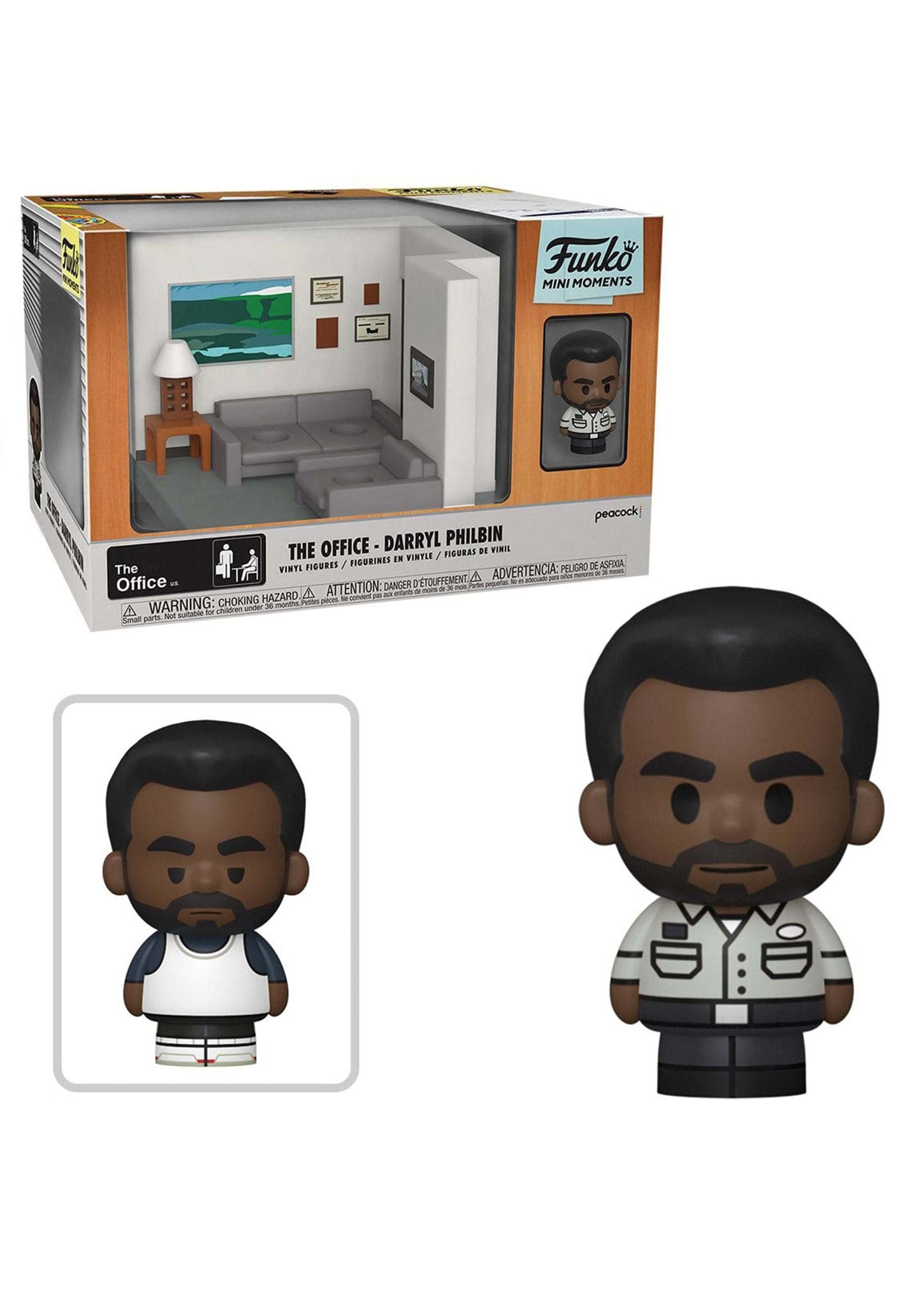 Funko Pop Tv Mini Moments: The Office - Darryl With Chase (Styles May Vary), Multicolor (57388)