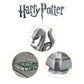 The Noble Collection Harry Potter Slytherin Wand Stand - Die Cast Metal, Silver, Model NN9524