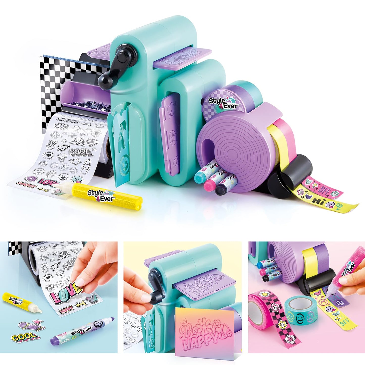 Canal Toys Style 4 Ever Scrapbooking Station; Unique 3-in-1 Scrapbooking Station That Includes Embossing Machine, Tape/Sticker D