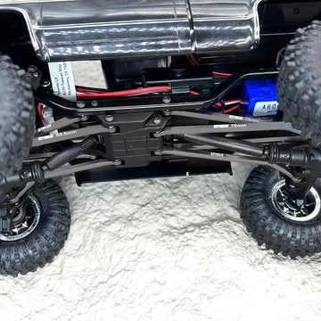 GTHELE High Clearance 4 Links Set Aluminum Linkage for Traxxas 1/18 TRX4M K10 F-150 Upgrade Parts RC Crawler Car (Titanium)