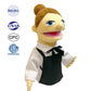 Okegztoa 16'' Entriloquist Puppet, Hand Puppet for Kids and Adults, Plush Waiter With Removable Mouth, Ages 4-8, Scalable Contro