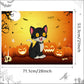 Morcheiong Halloween Game Pin The Tail On The Cat Game With 36 Hats, Halloween Party Activities Favors Supplies For Kids