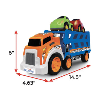 Nkok Junior Racers Free Wheel 2-In-1 Slide Transporter W/ 2 Vehicles