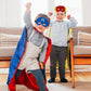Riorand Kids Superhero Capes And Masks, Ideal For Boys And Girls Cosplay,Birthday Party,Christmas,Halloween Dress Up Orange+Black