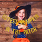 Leesky Gold Glittery Cutest Pumpkin In The Patch Banner - Fall Pumpkin Theme, 6' X 4' Rectangular Indoor/Outdoor Banner For Halloween, Thanksgiving, Birthday & Baby Shower
